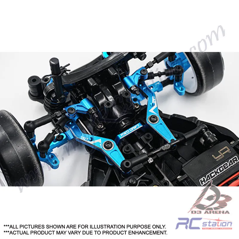 Yeah Racing Aluminum Front or Rear Camberlink for TATT-S03 (Tamiya TT02 RWD) Blue [TATT-011BU]