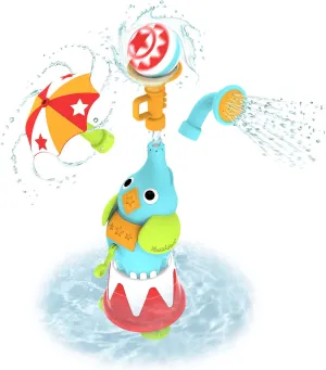 Yookidoo Baby Bath Elephant Sprayer Toy Set -EleFountain Sprinkler Water Show - Features 3 Spouts w/ Different Spray Patterns -Fun STEM Based Toy for Bath Time - Great for Boys & Girls Ages 18 Months 