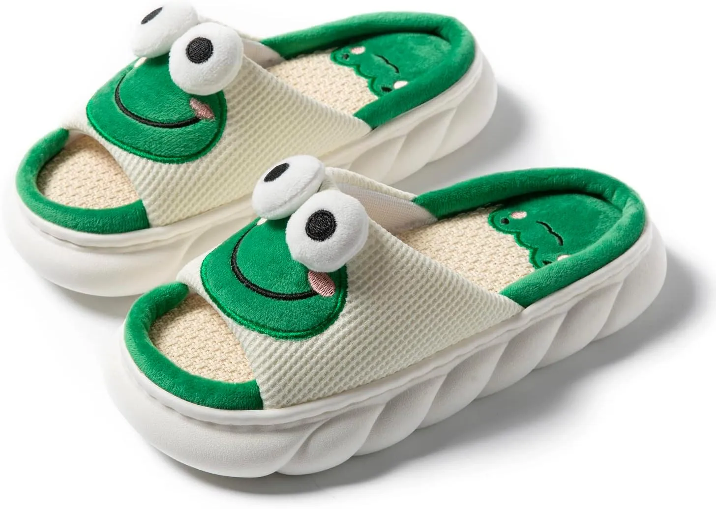 Yoroka Cartoon slippers Cute Animal Shape Slippers,Thick Sole Soft Indoor Outdoor Slippers for Women