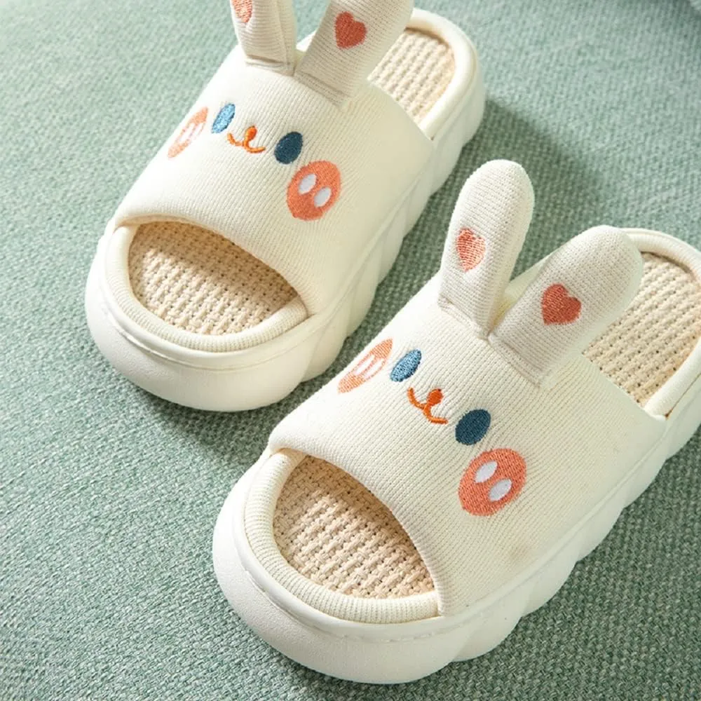 Yoroka Cartoon slippers Cute Animal Shape Slippers,Thick Sole Soft Indoor Outdoor Slippers for Women