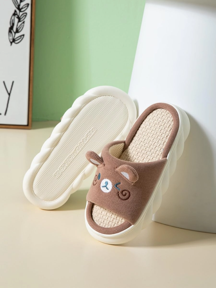 Yoroka Cartoon slippers Cute Animal Shape Slippers,Thick Sole Soft Indoor Outdoor Slippers for Women