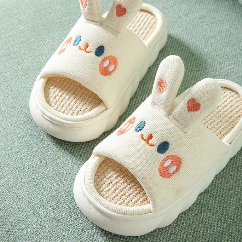 Yoroka Cartoon slippers Cute Animal Shape Slippers,Thick Sole Soft Indoor Outdoor Slippers for Women