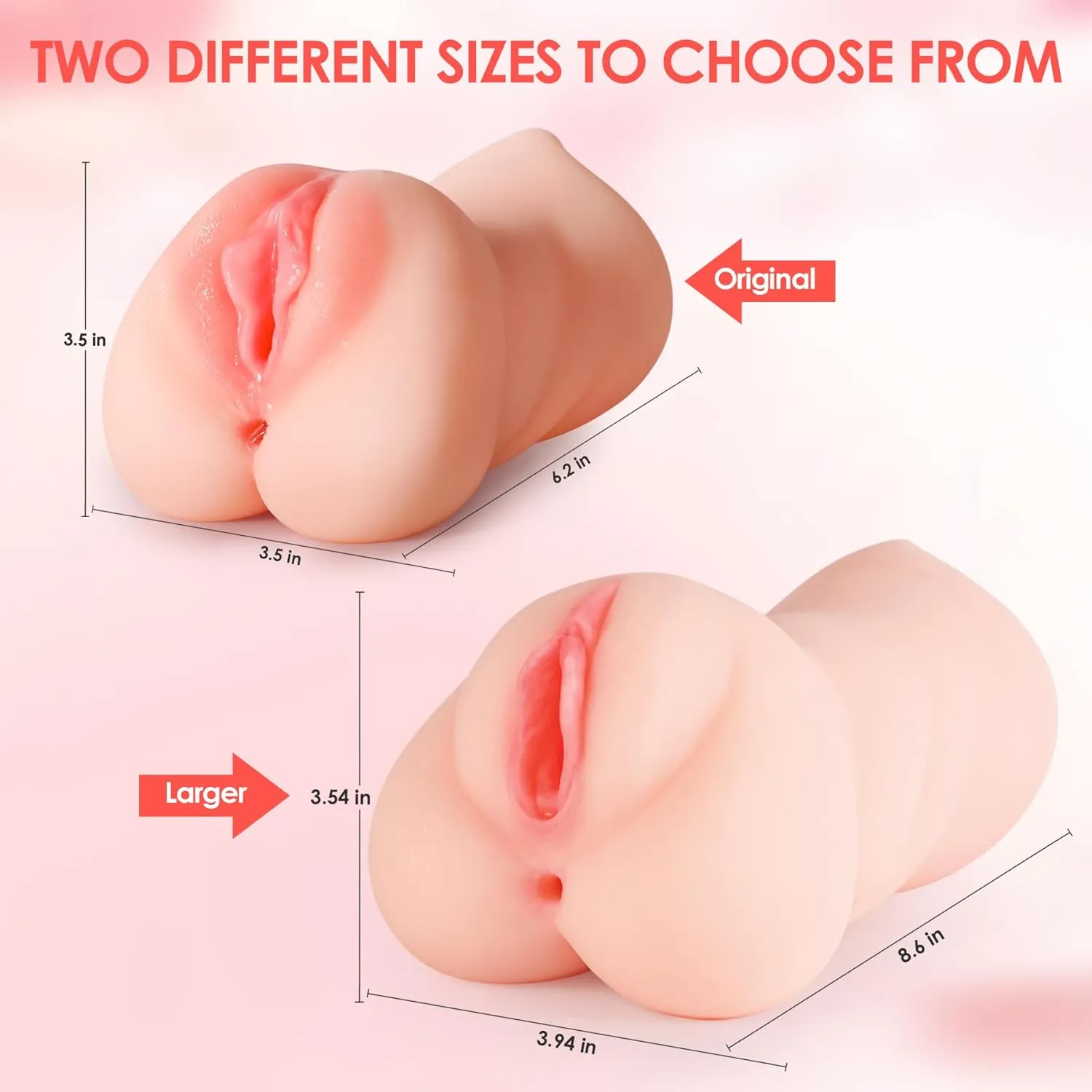 ZEMALIA 3 in 1 Male Masturbator Adult Sex Toys, 3D Textured with Sexy Mouth Realistic Vagina Tight Anus, Mens Stroker Sex Doll for Man Masturbation