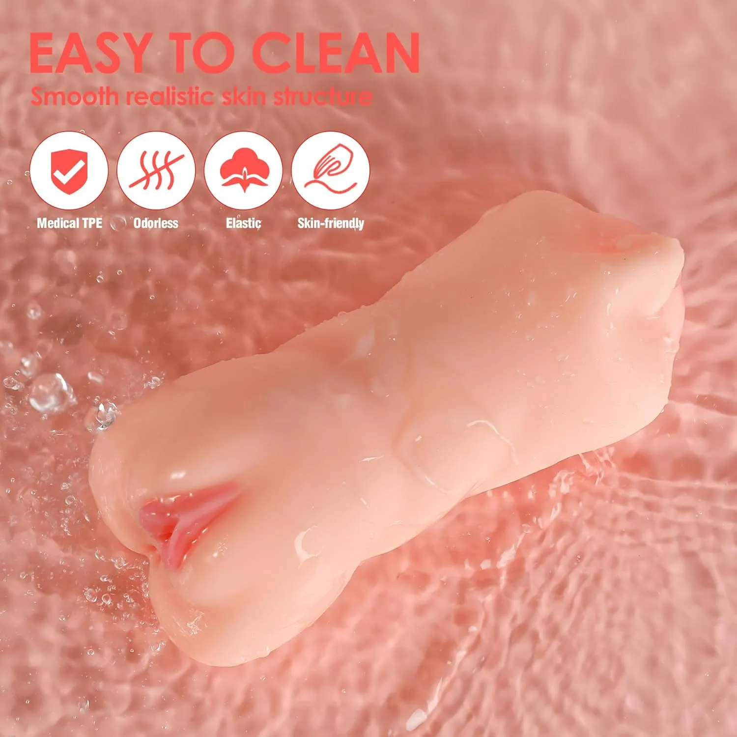 ZEMALIA 3 in 1 Male Masturbator Adult Sex Toys, 3D Textured with Sexy Mouth Realistic Vagina Tight Anus, Mens Stroker Sex Doll for Man Masturbation