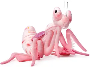 ZHONGXIN Large Pink Mantis Plush Toy - Realistic Lifelike Praying Orchid Mantis Insect Plushie, Unique Plush Gift for Kids
