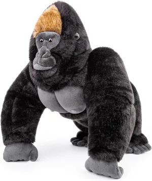 ZHONGXIN MADE Gorilla Plush Toy, Realistic Orangutan Stuffed Animals 15in, Unique Forest Plushie Toys Model Dolls Collection for Kids