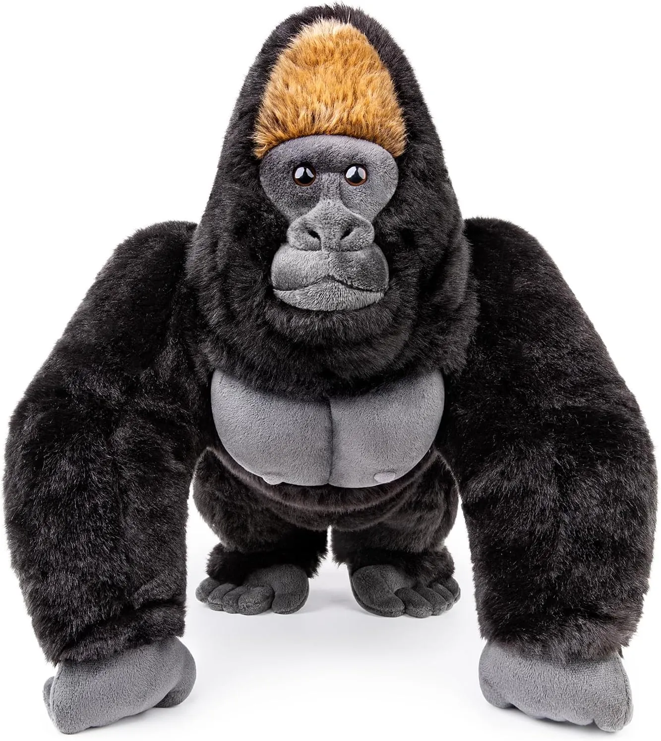 ZHONGXIN MADE Gorilla Plush Toy, Realistic Orangutan Stuffed Animals 15in, Unique Forest Plushie Toys Model Dolls Collection for Kids