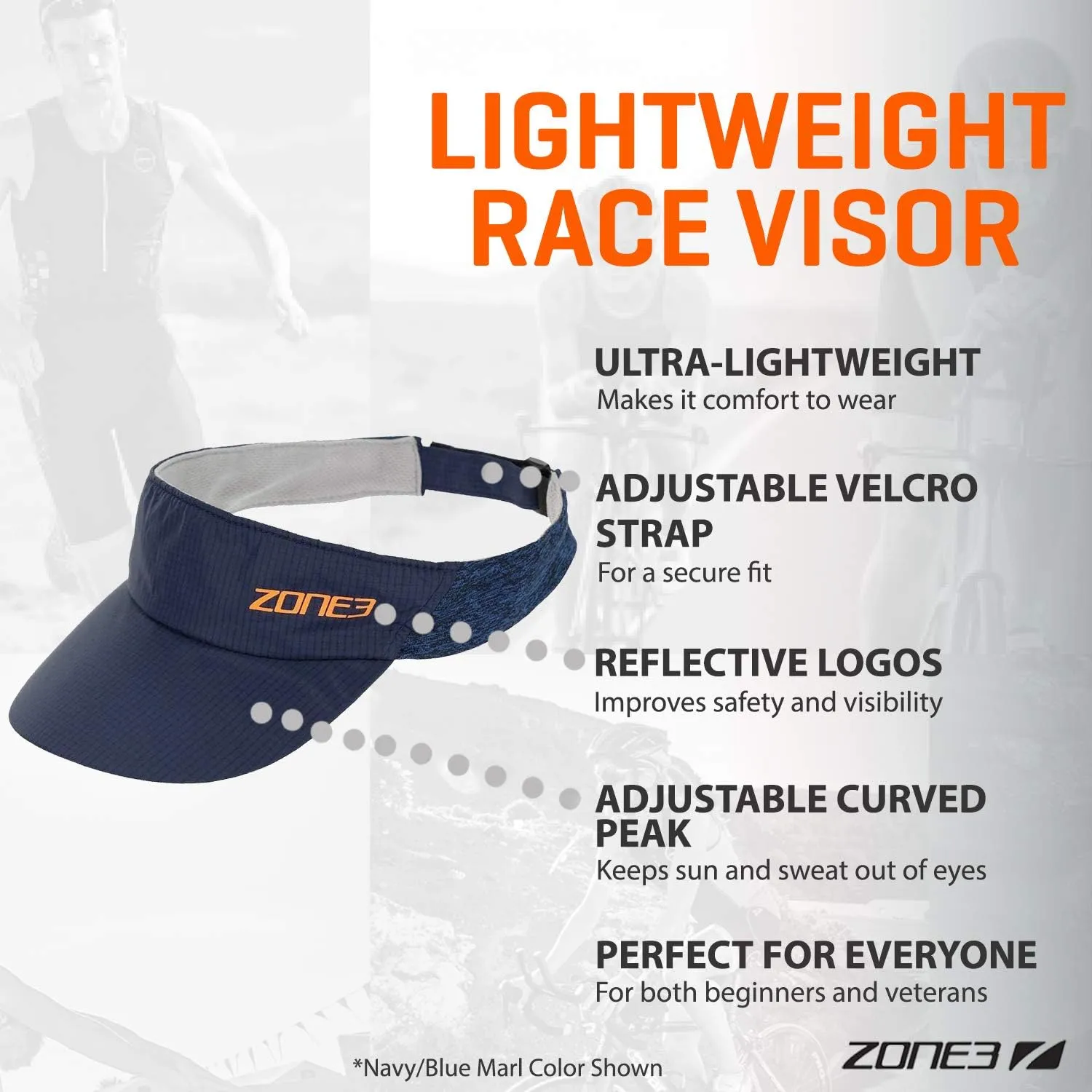 ZONE3 Lightweight Race Visor for Training and Racing